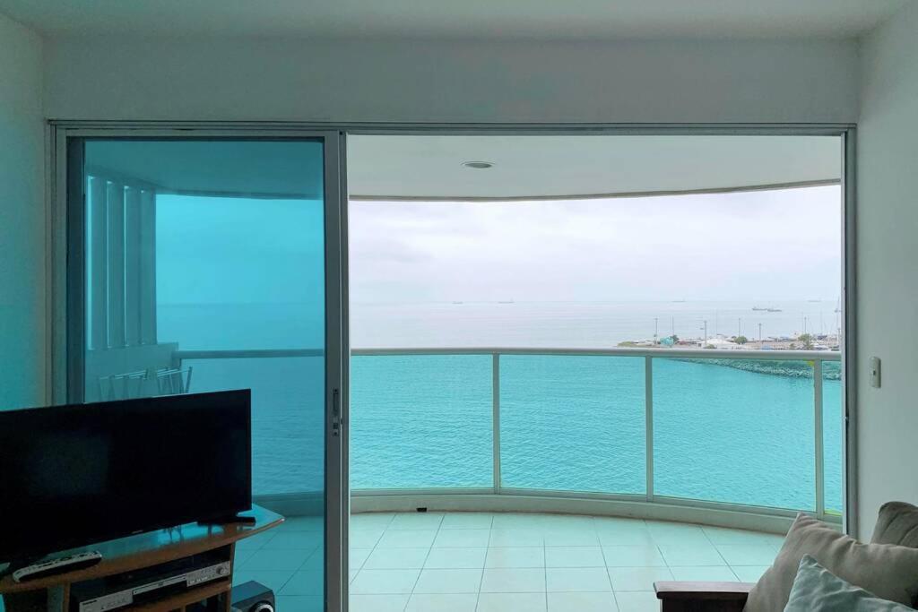 Dpto. Privado Frente Al Mar Con Vista Espectacular Apartman Salinas  Kültér fotó